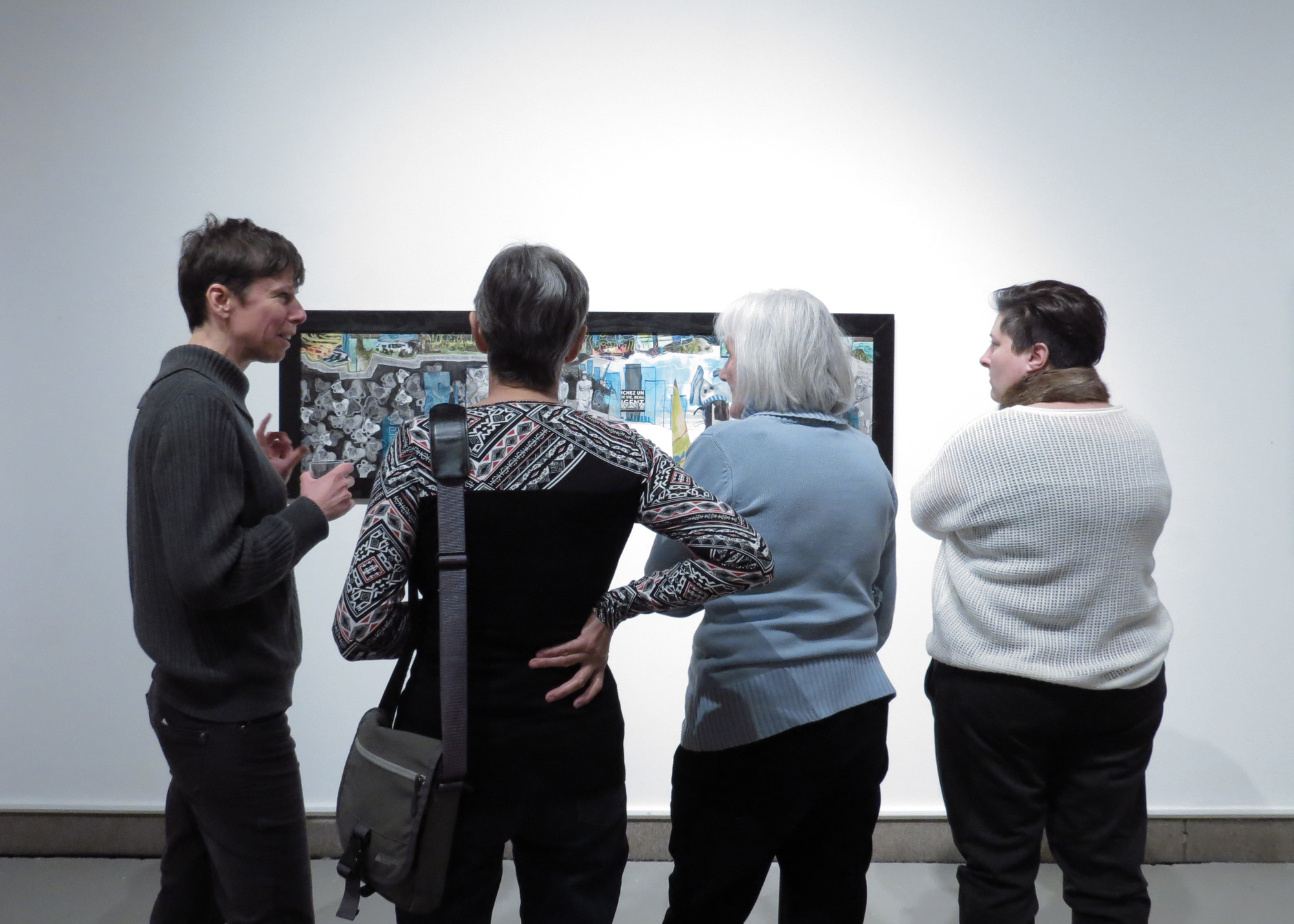 Vernissage de l'expo Déraisonance à la Galerie Colline
