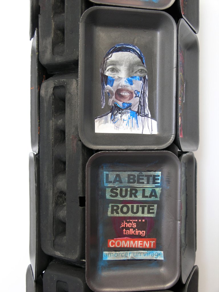 Sculpture Oh que oui! (détails) par Sylvie Pilotte