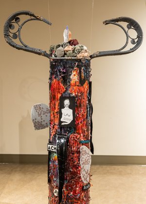 Sculpture La belle et la bête par Sylvie Pilotte