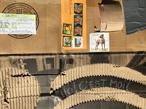 Détail de l'installation sculpturale